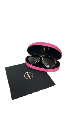 óculos de sol aviador marrom juicy couture