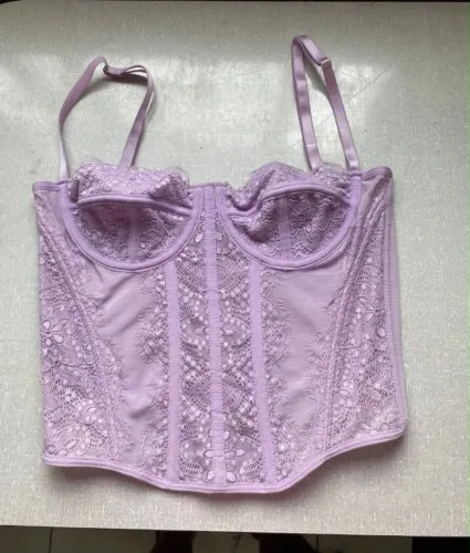 corset lilás novo