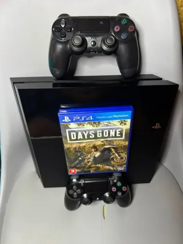 ps4 500gb 2 controles e 1 jogo