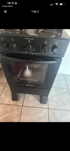 Máquina de lava e fogão