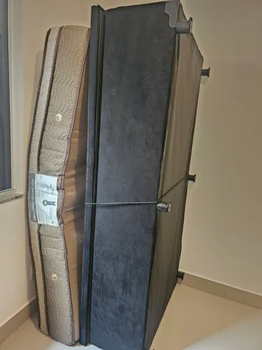 Cama de solteiro box baú + colchão