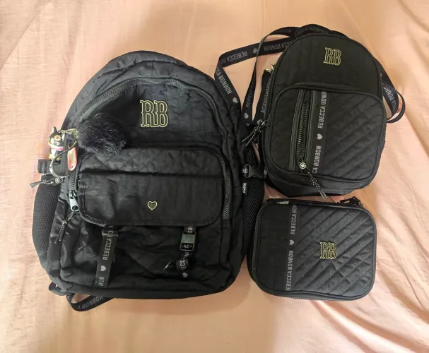 Kit Mochila, lancheira e estojo - Rebecca Bonbon