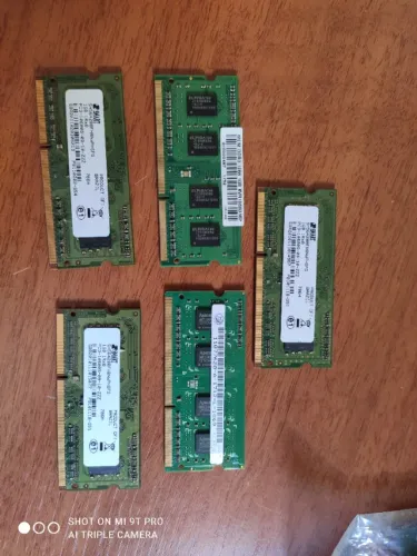 lote de memorias de notebook ddr3