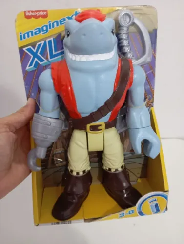 Imaginext XL Pirata Tubarão da Mattel. <br>