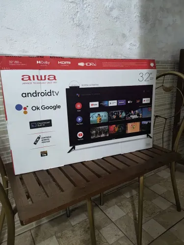 TV AIWA JAPANESA TECHNOLOGY SINCE 1951 - ANDROID TV 32' ' DIAG. 80 CM NOVA