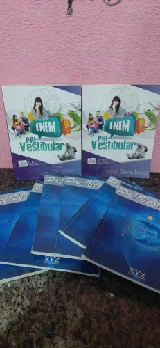 Enem pré-vestibular, o kit 8 livros.