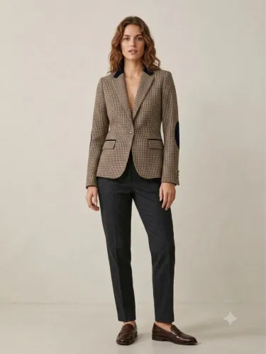 Blazer Zara Xadrez Príncipe de Gales - (L 40/42)
