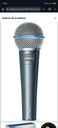 Microfone shure beta 58A