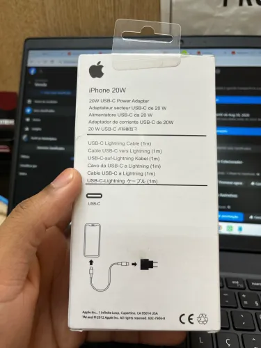 Carregador iPhone 20w - do iPhone 7 ao 14 pro Max