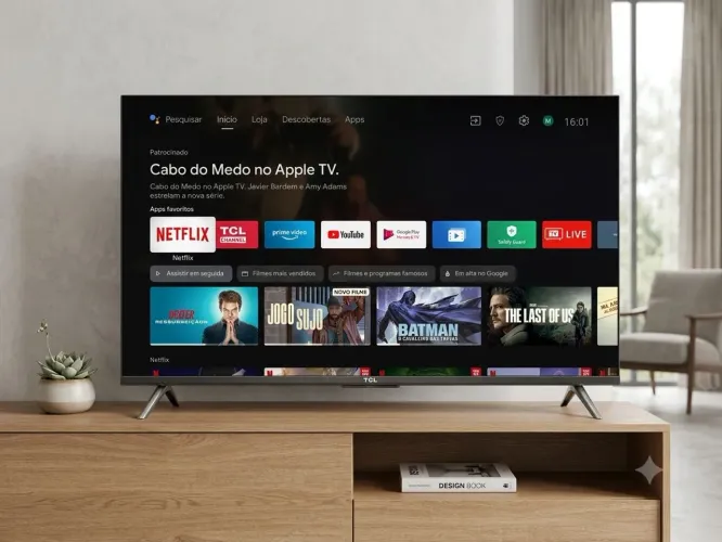 Smart TV TCL 32" Android TV | Wi-Fi, Chromecast e Full HD