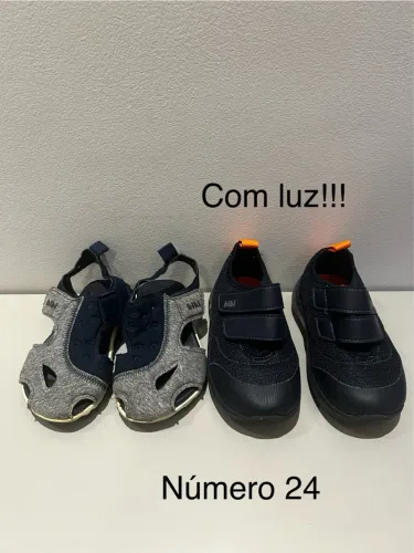 Kit - 1 sandália e 1 tênis- BIBI - Número 24