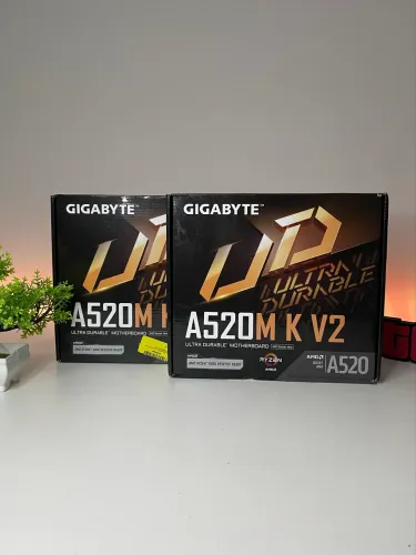 Placa-mãe Gigabyte A520M K V2 - Nova