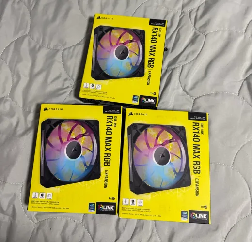 Kit 3x Fans Corsair iCUE Link RX140 MAX RGB