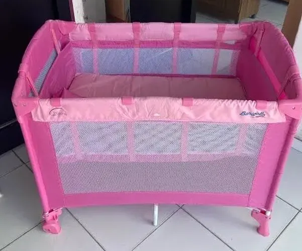 VENDO BERÇO CERCADO ROSA BURIGOTO