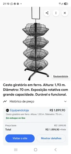 Sexto fruteira p/.merc.sacolão