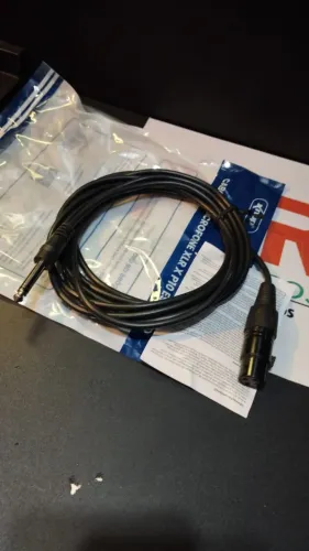 Cabo para microfone XLR x p10 estereo 5m 