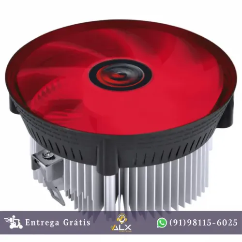 Cooler Gamer para Processador (amd) Notus a - Led Vermelho Tdp 100w 120mm *ENTREGA GRÁTIS*