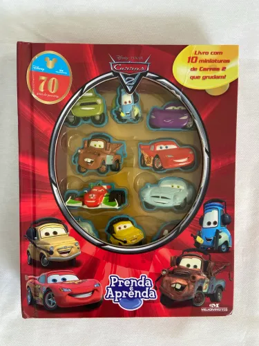 Livro Infantil: Prenda e Aprenda - CARROS (Relâmpago McQueen | Mate)