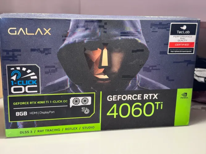 Placa de Vídeo Galax NVIDIA GeForce RTX 4060 Ti 8GB GDDR6 - Estado de Nova
