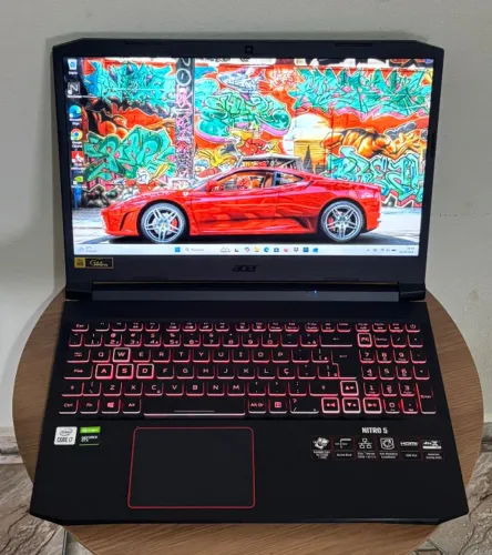 Notebook Gamer Acer nitro 5 - i7 de 10 ger. 16gb de ram - SSD de 512gb - GTX 1660 TI 6gb