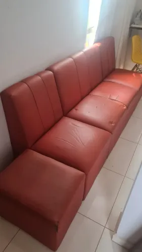 Sofá simples 4 módulos