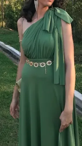 Vestido verde oliva