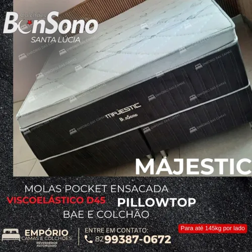 Cama casal conjunto base e colchão Viscogel-Nasa D45 pronta entrega