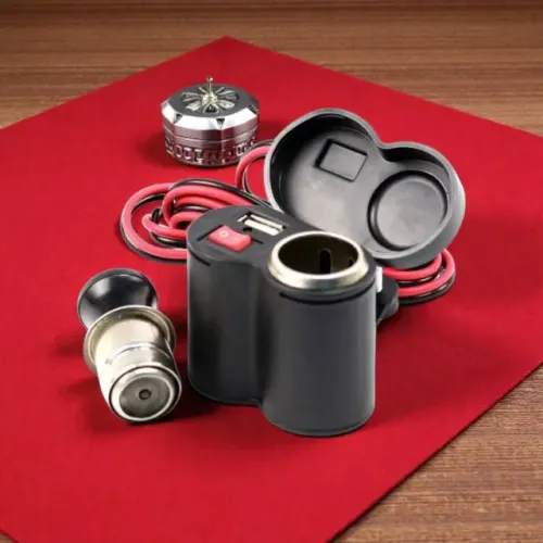 Tomada USB para Moto com Fixação no Guidão