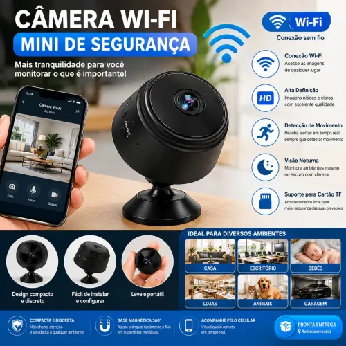 MINI CÂMERA WI-FI