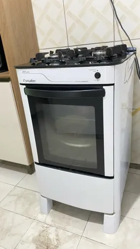 Fogão Atlas 4 Bocas Branco e Preto