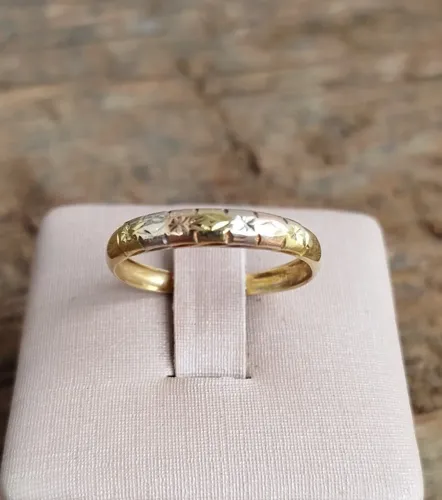 anel ouro 18k aro 20