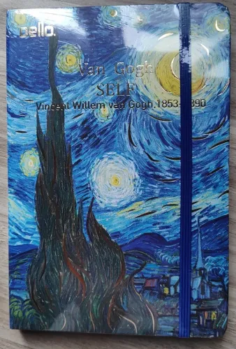 Caderneta Dello Gift Note 14x21cm Capa Dura Costurada com Elástico Noite