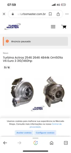 Turbina actros v6 2546