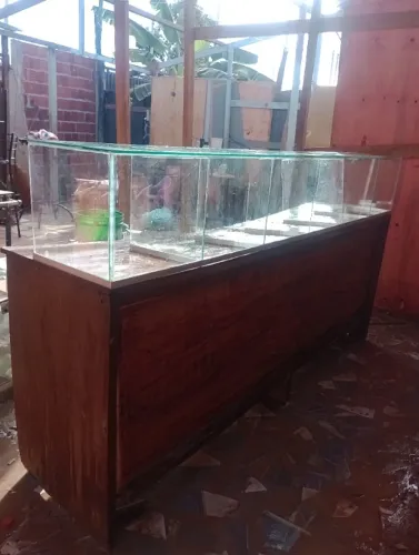 Balcão 2 em 1, com divisórias pr salgados, bolinhas etc. *.