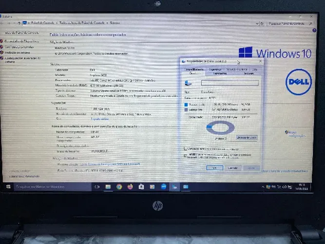 Notebook HP - i3 com 2.0Ghz, 4Gb de memória RAM e 1Tb de HD (Funciona c/ Fonte de energia)