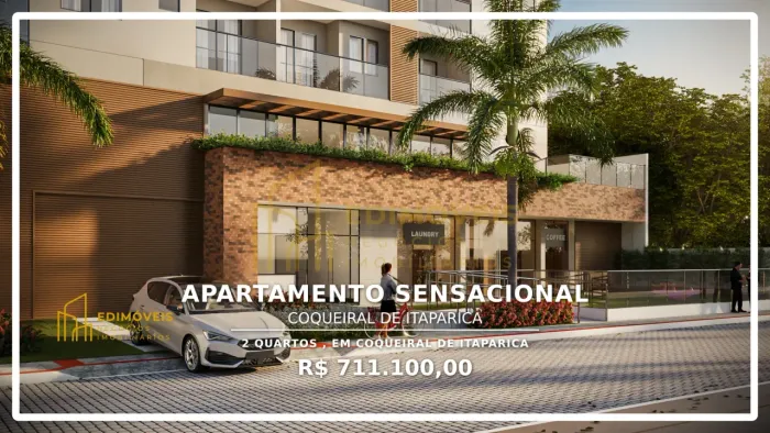Apartamento Moderno em Coqueiral de Itaparica com Lazer Completo