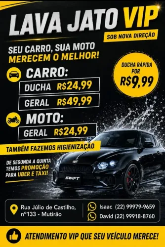 Vaga para Lavador automotivo 