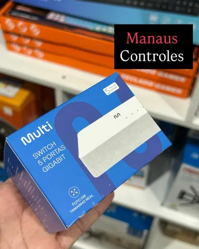 Switch de Rede Internet 5 Portas RJ45 10/ 100 / 1000 Mbps 