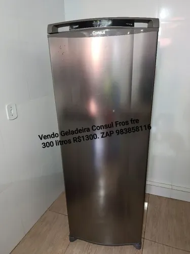Geladeira Consul Fros fre inox 300 litros