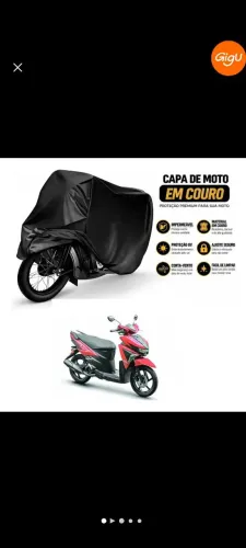 Capa protetora de couro moto ( neo125/biz)