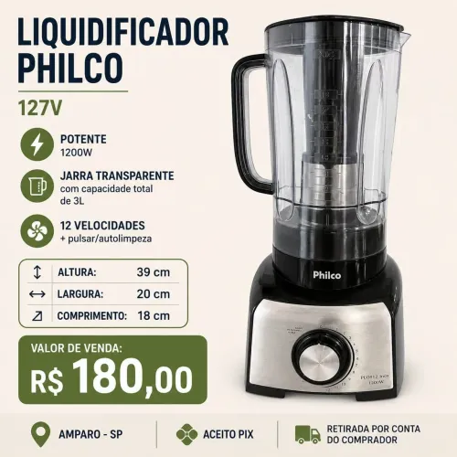 Liquidificador Philco 
