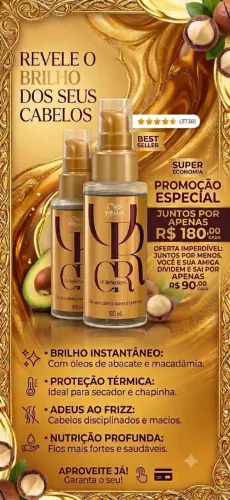 Óleo da wella profissional