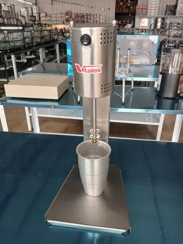Batedor de Milk Shake Vitalex 500W Inox com Copo 500ml