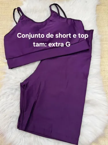 Conjunto fitness short e top