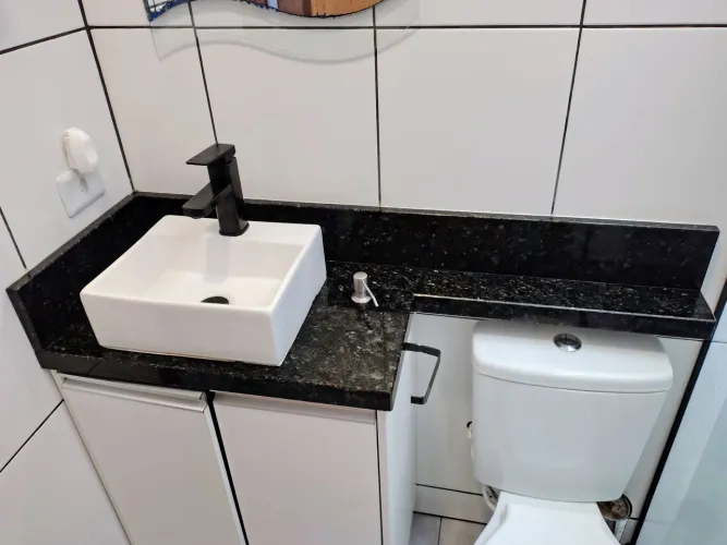 Granito com pia para banheiro
