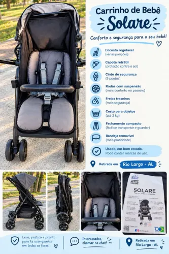 Carrinho de bebê solare