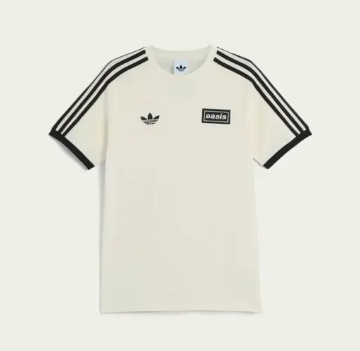Camiseta adidas stripes cream oasis