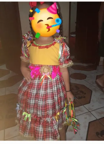 Vestido festa junina  infantil 
