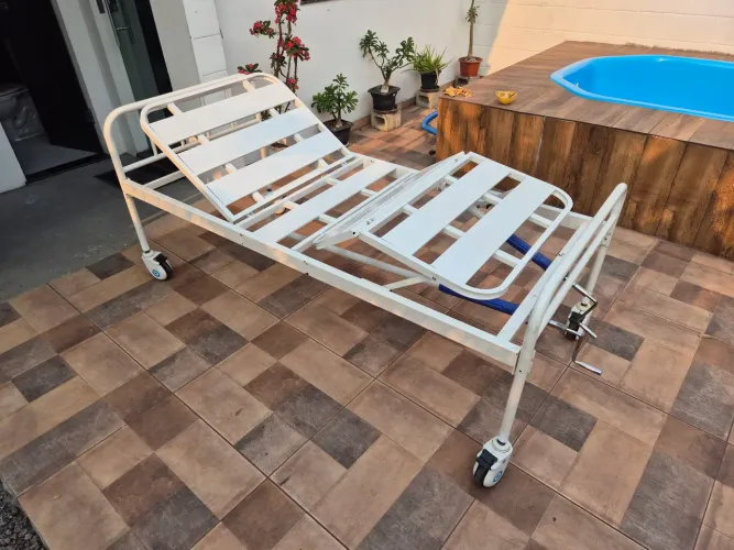 Cama hospitalar + colchão pneumático