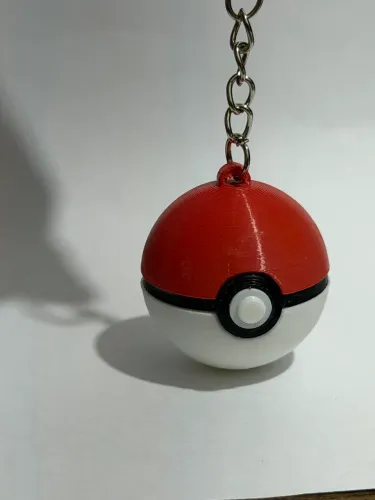Chaveiro Pokémon pokebola em 3D